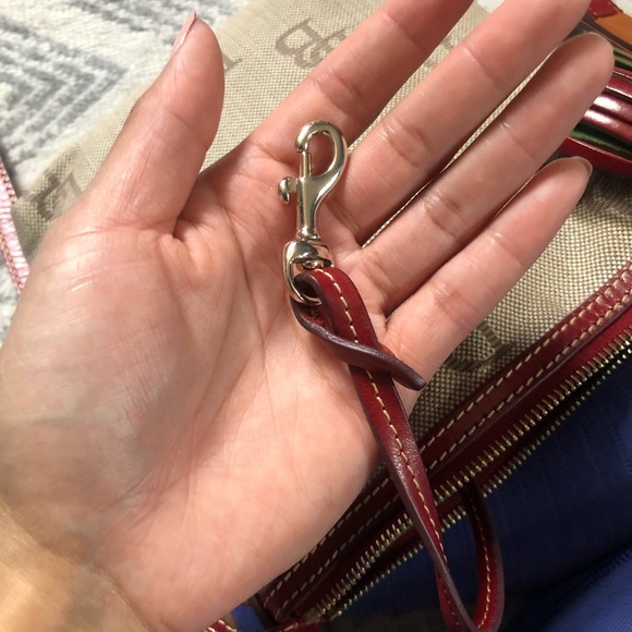 Dooney & Bourke Florentine Jacquard Crossbody Red - Picture 7 of 9